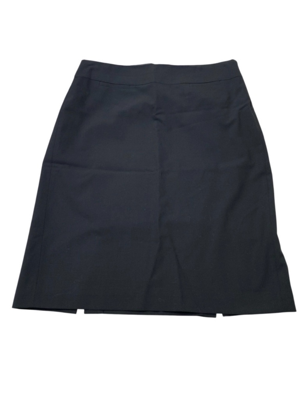 Banana Republic Black Wool Pencil Skirt Size 8 Stretch Lined Career